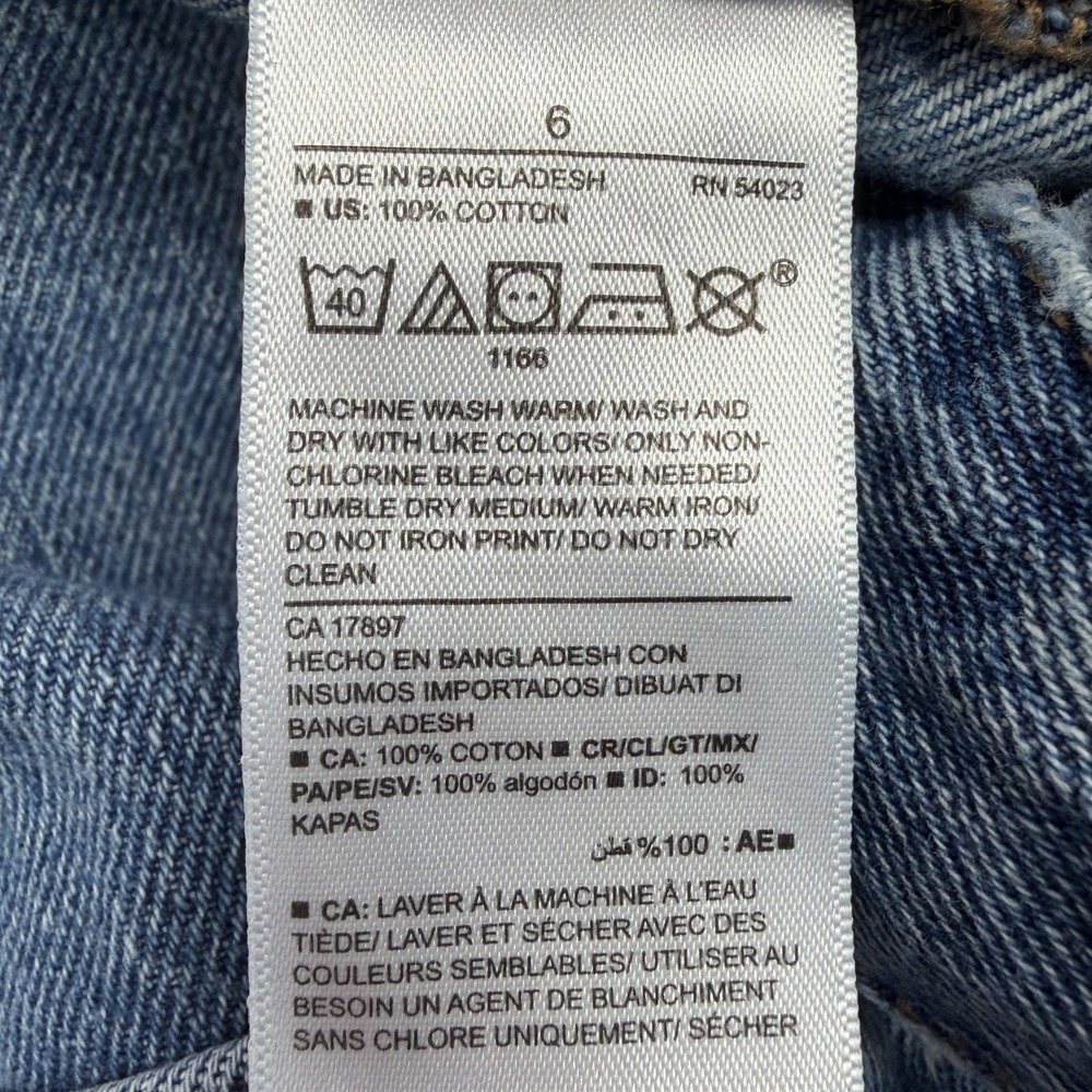 Old Navy Womens Blue Denim Carpenter Overalls Straight Leg Size 6 - Picture 5 of 9